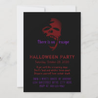 Halloween Party Red Skull Head
