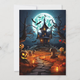 Invitación Halloween Party Spooky Haunted House