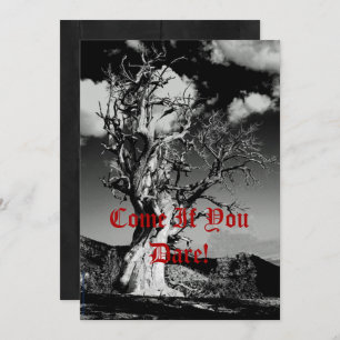 Invitación Halloween Party Spooky Tree Monster Bash