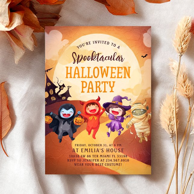 Invitación Halloween Party Trick Treth Kids (Subido por el creador)