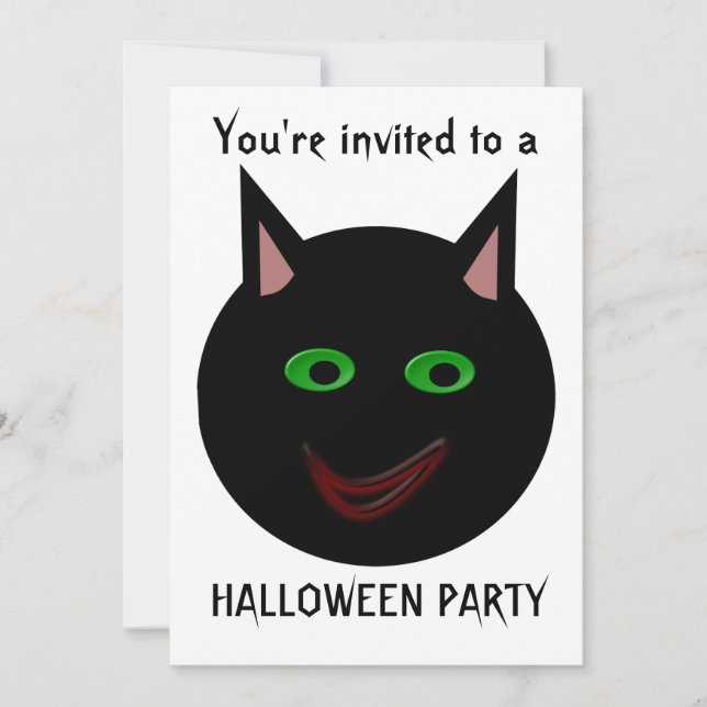 Invitación Halloween Personalizable de la fiesta de Halloween (Anverso)