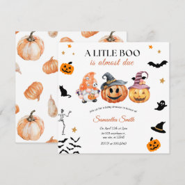 Invitación Halloween Pumpkin Baby Shower