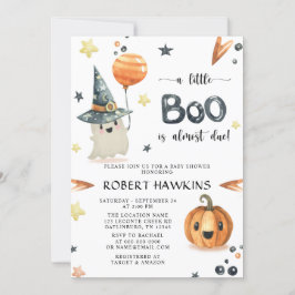 Invitación Halloween Pumpkin Baby Shower