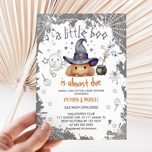 Invitación Halloween Pumpkin Boo Baby Shower (Subido por el creador)