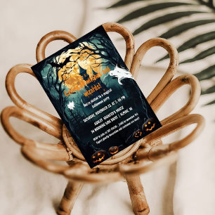 Invitación Halloween reunión de Testigo para Calentamiento de