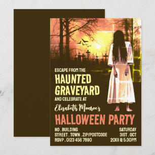 Invitación Halloween, Salón Temático del Cementerio