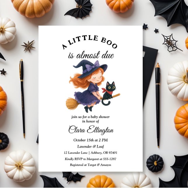 Invitación Halloween Sloth Primera ducha de bebé de Halloween (Subido por el creador)