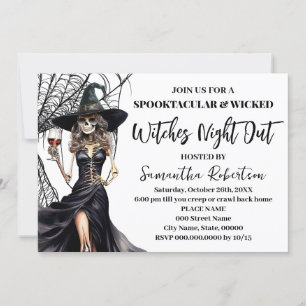 Invitación Halloween Spookltacular deja Chicas fuera de la no