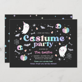 Invitación Halloween Spooktacular Costume Fiesta Cuto Fantasm