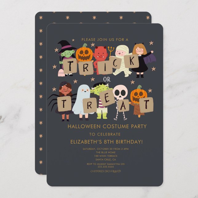 Invitación Halloween Spooktacular Costume Fiesta de cumpleaño (Subido por el creador)