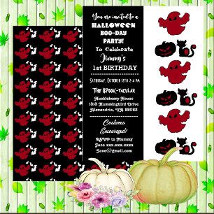 Invitación Halloween Spooktacular Jack O Lantern Boo Birday