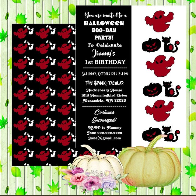 Invitación Halloween Spooktacular Jack O Lantern Boo Birday (Spooktacular Halloween Jack O Lantern Boo Birthday Invitation)