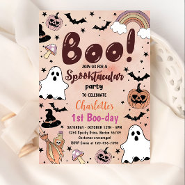 Invitación Halloween Spooktacular Primer Fiesta de cumpleaños