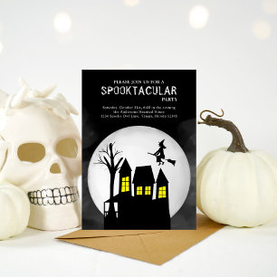 Invitación Halloween Spooktacular Witch Haunty House