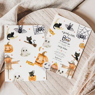 Invitación Halloween Spooky Little Boo Baby Shower
