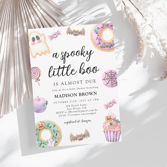 Invitación Halloween Spooky Little Boo Baby Shower (Subido por el creador)