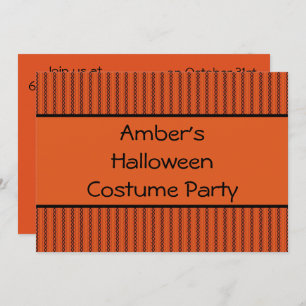 Invitación Halloween Stitches