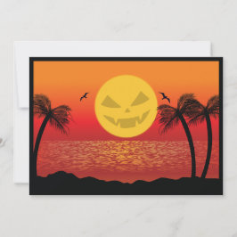 Invitación Halloween tropical