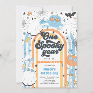 Invitación Halloween Un año fantasmagórico Fantasma Primer Fi