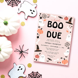 Invitación Halloween Un pequeño boo está casi listo Baby Show