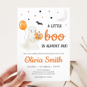 Invitación Halloween Un pequeño bote casi se debe a Baby Show