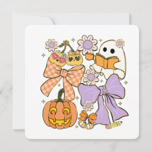 Invitación Halloween, un profesor fantasmal
