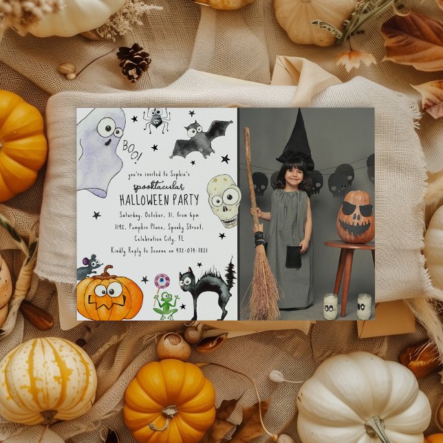 Invitación Halloween, una foto divertida para niños (Subido por el creador)
