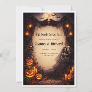 Invitación Halloween Wedding inventation.