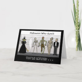 Invitación Halloween Who-dunnit