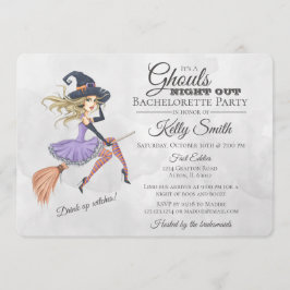 Invitación Halloween Witch Bachelorette Party