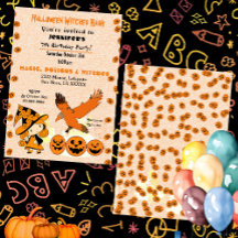 Halloween Witch Bash Jack O Lantern Birday Party