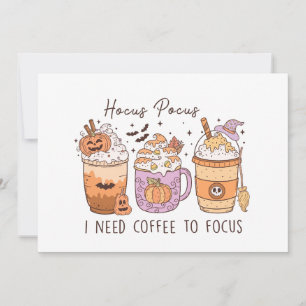Invitación Halloween y el café