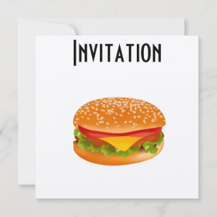 Invitación Hamburguesa