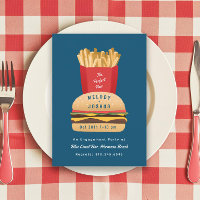 Hamburguesa y Fries Perfecta Ducha Pareja