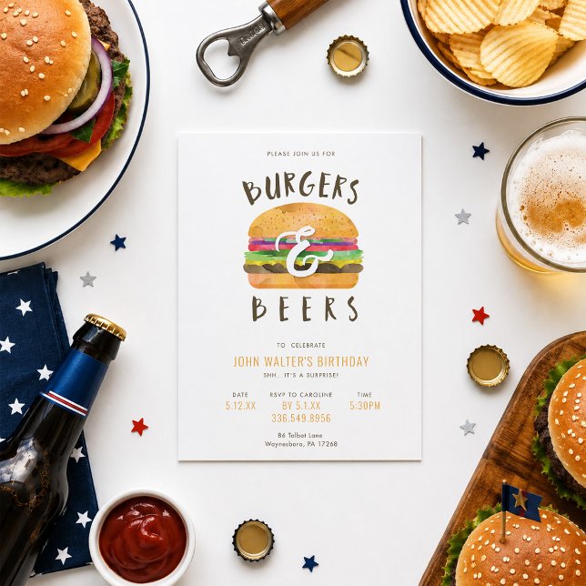 Invitación Hamburguesas y Cervezas (Subido por el creador)