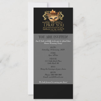 Invitación Hamlet "habla el discurso..." Oferta (versión Gold