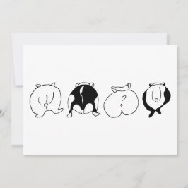 Invitación Hamster Butts