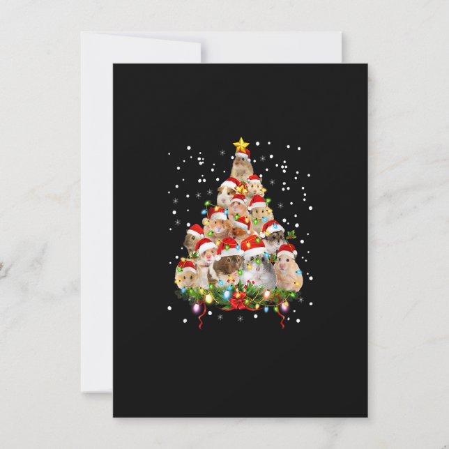 Invitación Hamster Christmas Tree Funny Hamster Mom Xmas Rega (Anverso)