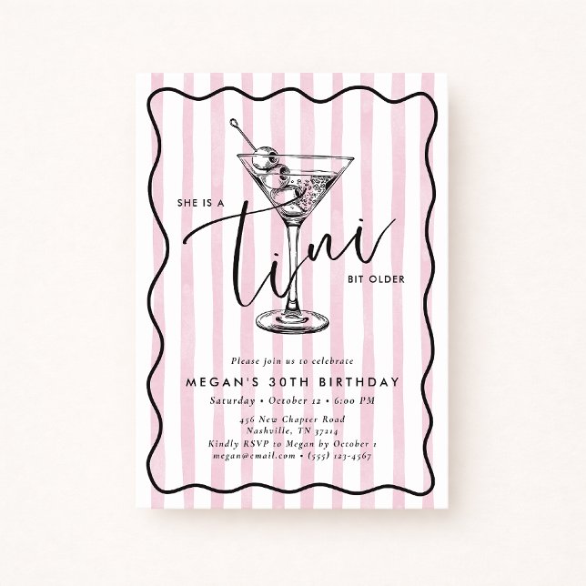 Invitación Hand Drawn A Tini Bit Older 30’s Birthday Party  (Subido por el creador)