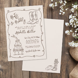 Invitación Hand Drawn Country Bridal Shower