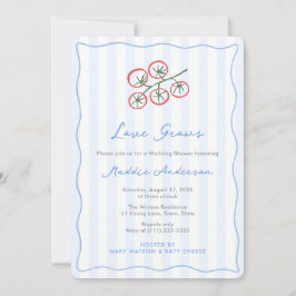 Invitación Hand-Drawn Tomato Girl Italian Amore Bridal Shower