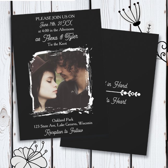 Invitación Hand in Hand, Heart to Heart | Photo Wedding (Subido por el creador)