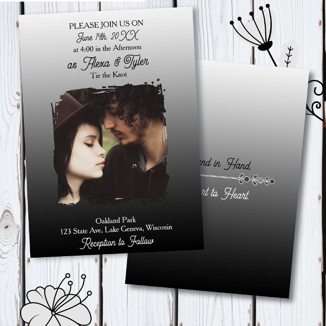 Invitación Hand in Hand, Heart to Heart | Photo Wedding (Subido por el creador)