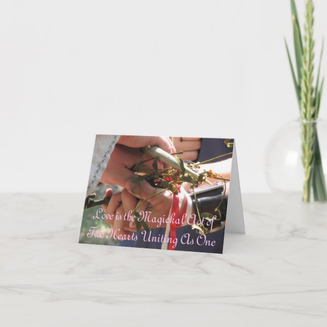 Invitación Handfasting/invitación de la boda (Anverso)