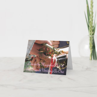 Invitación Handfasting/invitación de la boda