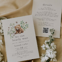 HANNAH QR Vintage Podemos Esperar Baby Shower