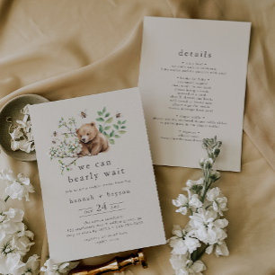 Invitación HANNAH Vintage Podemos Bearear La Ducha De Las Par