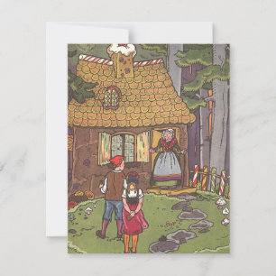 Invitación Hansel y Gretel, Cuento de Hadas Antiguo por Hauma