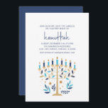 Invitación Hanukkah Fiesta de Fiesta de Amor y Flores Menoral<br><div class="desc">Hanukkah Love & Light Floral Menorah Holiday Party Invitation. Personalice el texto personalizado anterior. En nuestra colección "Floral Hanukkah Menorah y Dreidel" se pueden encontrar elementos de coordinación adicionales.</div>