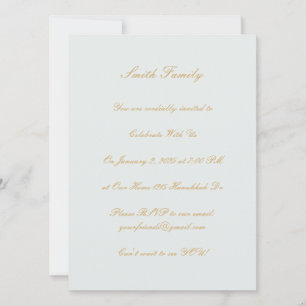 Invitación Hanukkah personalizable